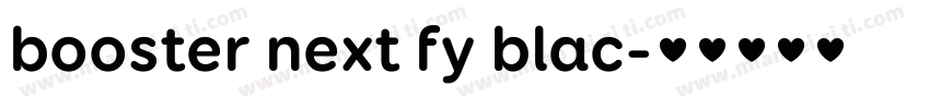 booster next fy blac字体转换